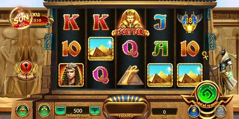 Các biểu tượng và tỷ lệ trả thưởng trong game Bí Mật Cleopatra